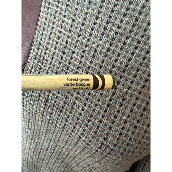 Ralph‎ Lauren Wool Blend Sweater size Medium Black label Leather Elbow Patches - Picture 6 of 11